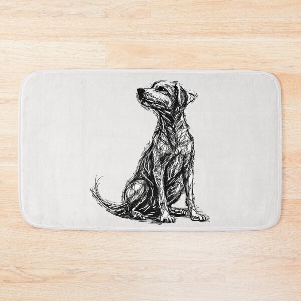Item preview, Dog Lovers Scribble Minimalist Dog  designed and sold by erozzz.