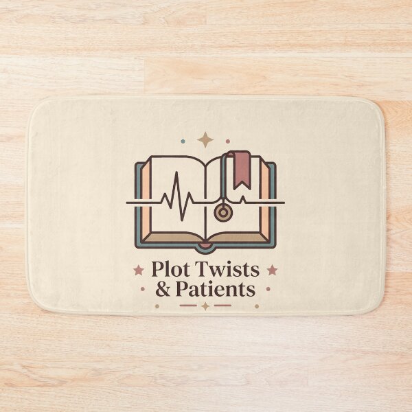 Item preview, Plot Twists and Patients Book Lover Nurse Gift Design designed and sold by Dantin.