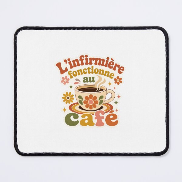Item preview, Funny Nurse Sticker - The Nurse Works at the Cafe - Groovy Retro Style designed and sold by Dany-et-Dom.