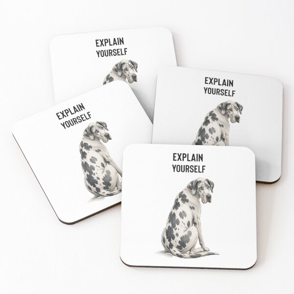 Item preview, Explain Yourself Great Dane - Watercolor Dog Art designed and sold by PAPIRO SIGLO XXI.