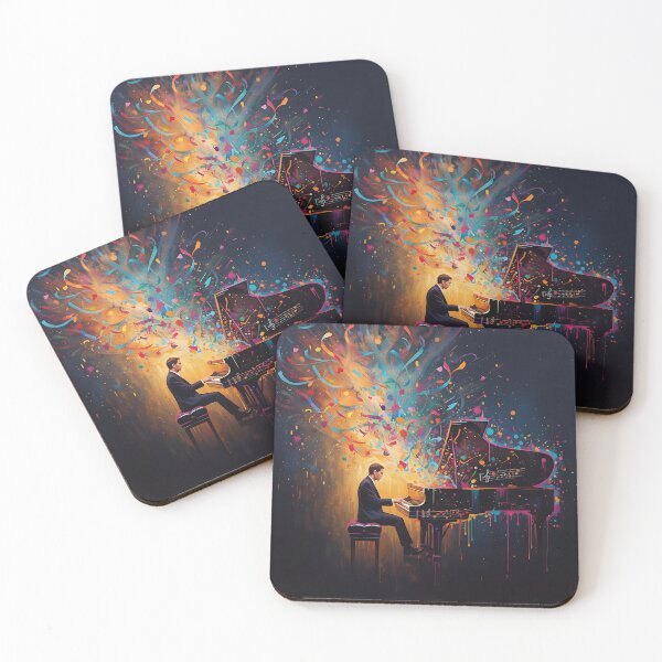 Item preview, Symphony of Color | Abstract Grand Piano Wall Art designed and sold by Atelier Nova.