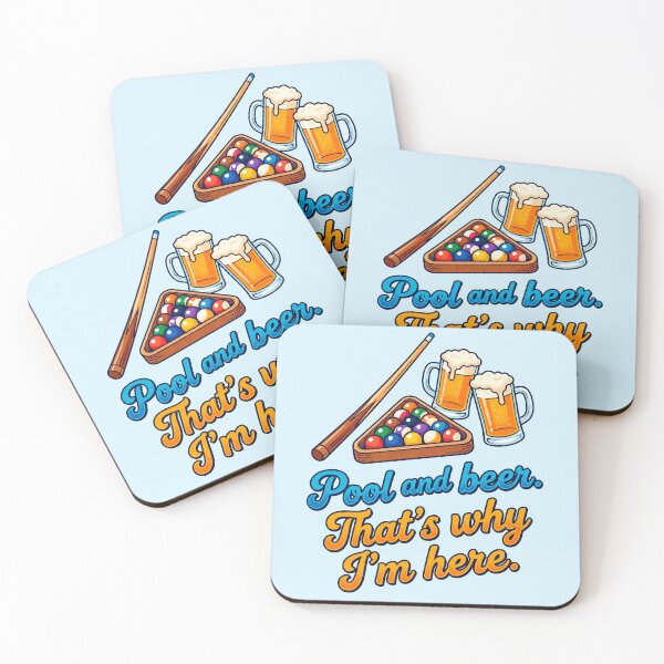 Item preview, Pool and Beer That's Why Im Here designed and sold by ThreadRiotTees.