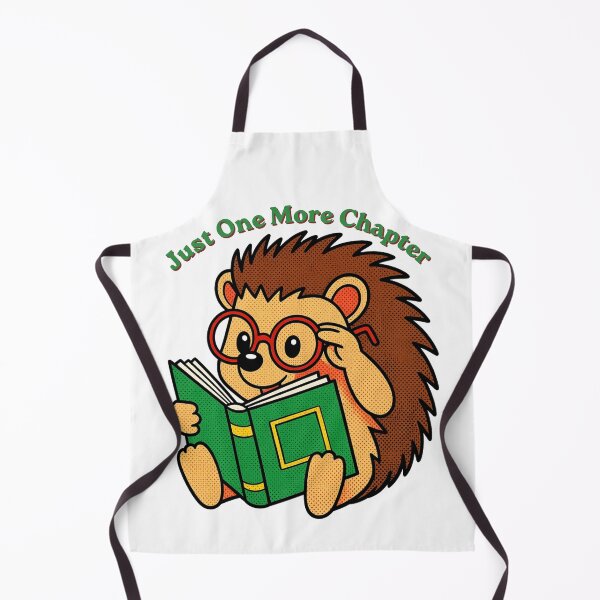Item preview, Cute Hedgehog Reading - Just One More Chapter Retro Pop Art designed and sold by Alexacarmen.