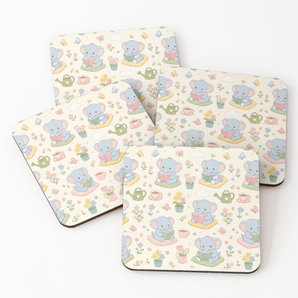 Item preview, Elephant Spring Garden Reading Pattern designed and sold by Soft Berry Studio.