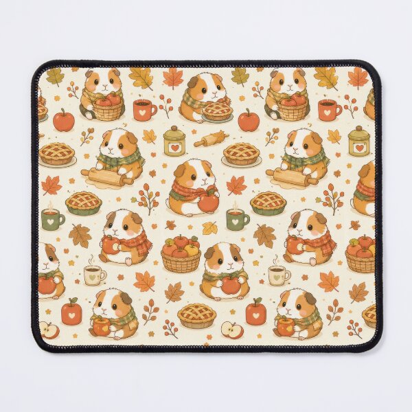 Item preview, Guinea Pig Autumn Pie Pattern designed and sold by Soft Berry Studio.