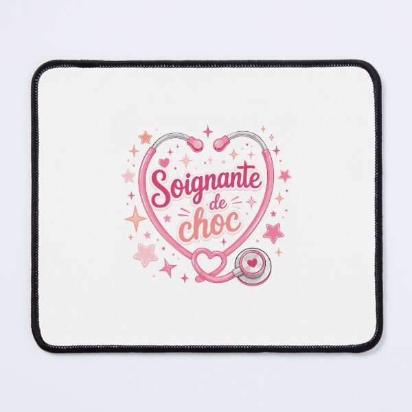 Item preview, Ace Caregiver Sticker - Cute French Nurse Retro Girly Pastel Pink designed and sold by Dany-et-Dom.