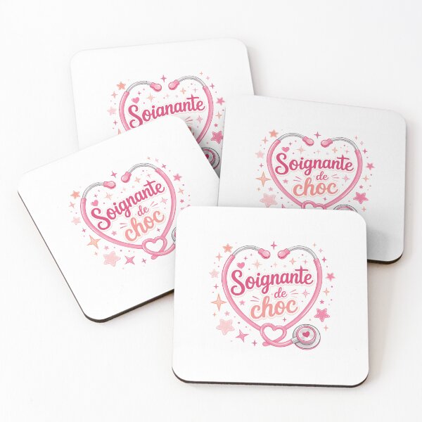 Item preview, Ace Caregiver Sticker -  Cute French Nurse Retro Girly Pastel Pink designed and sold by Dany-et-Dom.