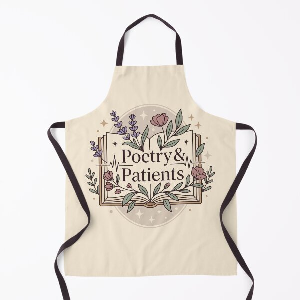 Item preview, Poetry and Patients Lavender Book Stack Nurse Gift Design designed and sold by Dantin.