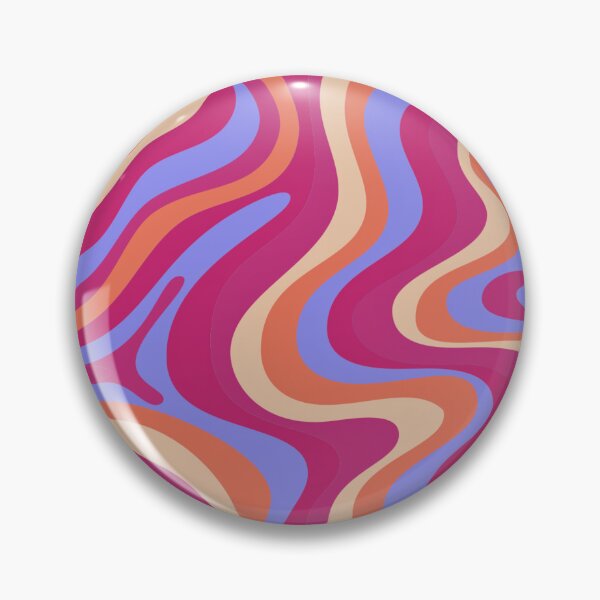 Item preview, Liquid Swirl Retro Abstract in pinks and blue tones, Light Blush, Cream, and White designed and sold by Differenceee.