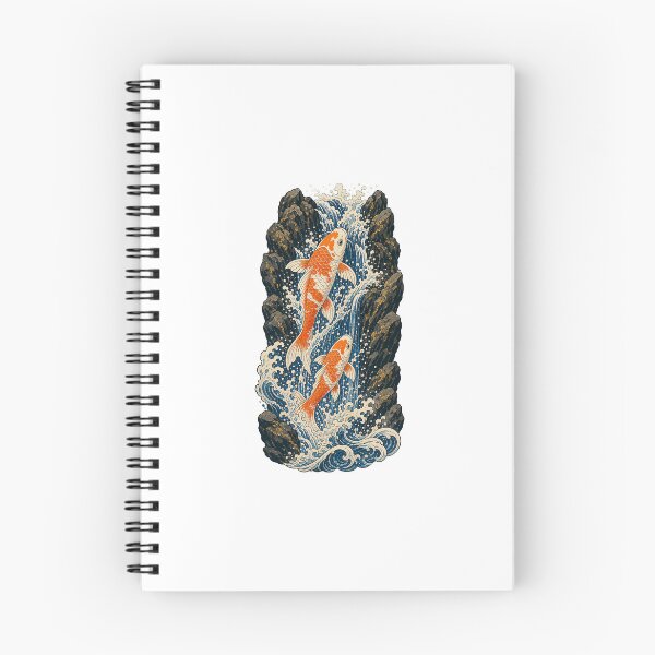 Item preview, Backyard Koi Waterfall – Peaceful Japanese Garden Art designed and sold by AMICO77.