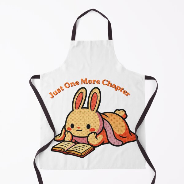 Item preview, Cute Bunny Reading - Just One More Chapter Retro Pop Art designed and sold by Alexacarmen.