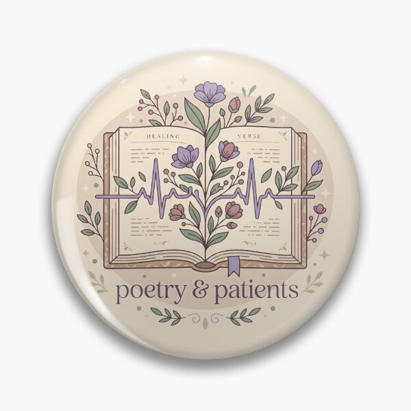 Item preview, Poetry and Patients Botanical Nurse Reader Gift Design designed and sold by Dantin.