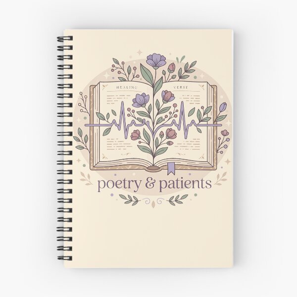 Item preview, Poetry and Patients Botanical Nurse Reader Gift Design designed and sold by Dantin.