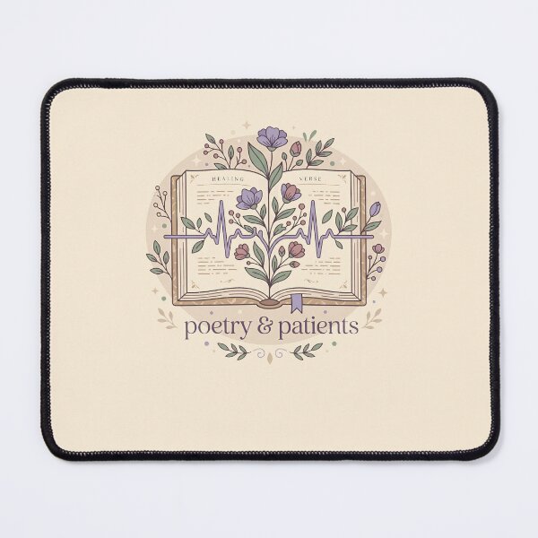 Item preview, Poetry and Patients Botanical Nurse Reader Gift Design designed and sold by Dantin.