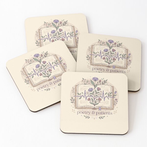 Item preview, Poetry and Patients Botanical Nurse Reader Gift Design designed and sold by Dantin.
