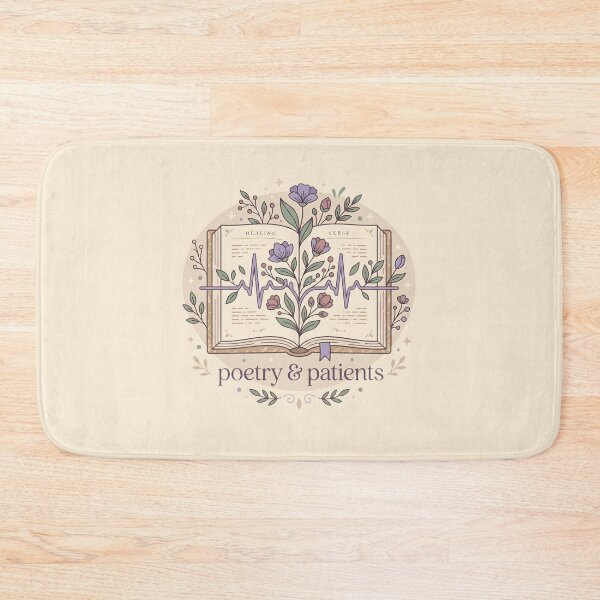 Item preview, Poetry and Patients Botanical Nurse Reader Gift Design designed and sold by Dantin.