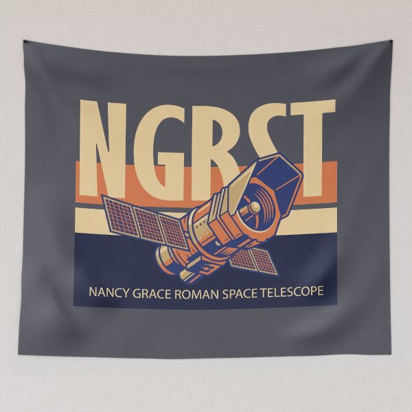 Item preview, NGRST Nancy Grace Roman Space Telescope Retro Vintage Astronomy Graphic designed and sold by KiwiRider.