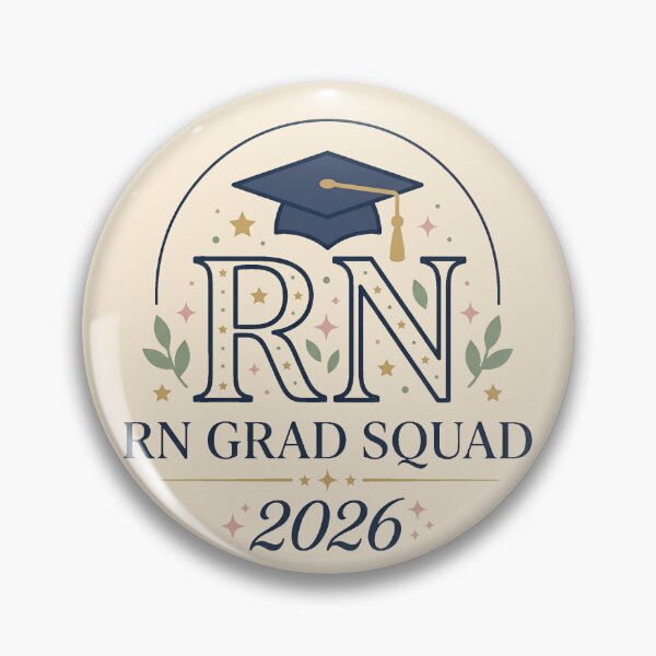 Item preview, RN Grad Squad Class of 2026 Nursing Graduation Gift Design designed and sold by Dantin.