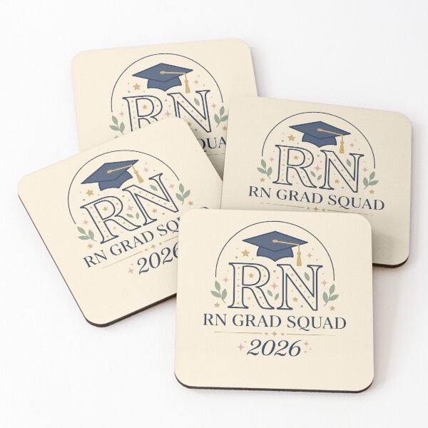 Item preview, RN Grad Squad Class of 2026 Nursing Graduation Gift Design designed and sold by Dantin.