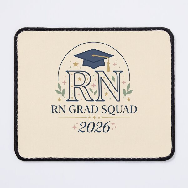 Item preview, RN Grad Squad Class of 2026 Nursing Graduation Gift Design designed and sold by Dantin.