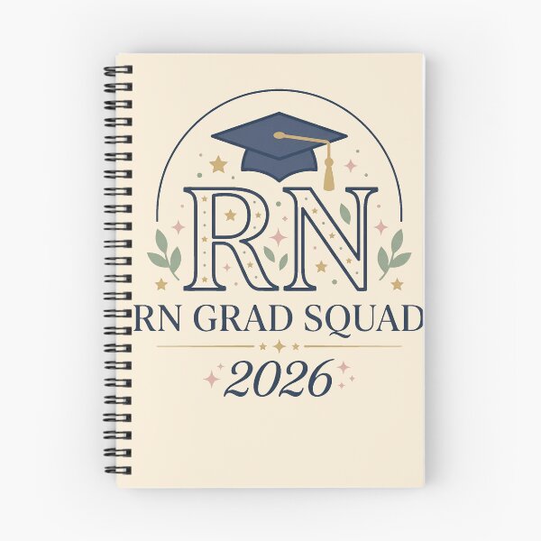 Item preview, RN Grad Squad Class of 2026 Nursing Graduation Gift Design designed and sold by Dantin.