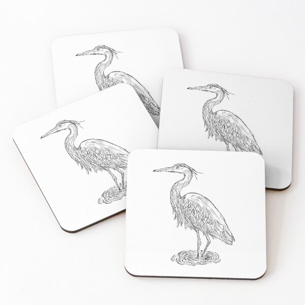Item preview, Startled Great Blue Heron designed and sold by MatildaLockwood.
