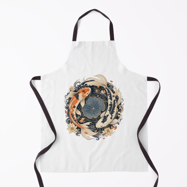 Item preview, Backyard Koi Waterfall – Peaceful Japanese Garden Art designed and sold by AMICO77.