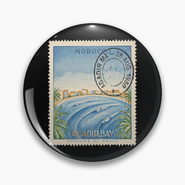Item preview, Agadir Morocco Bay Arc Atlantic Coast Stamp Sticker designed and sold by stickercuffs.