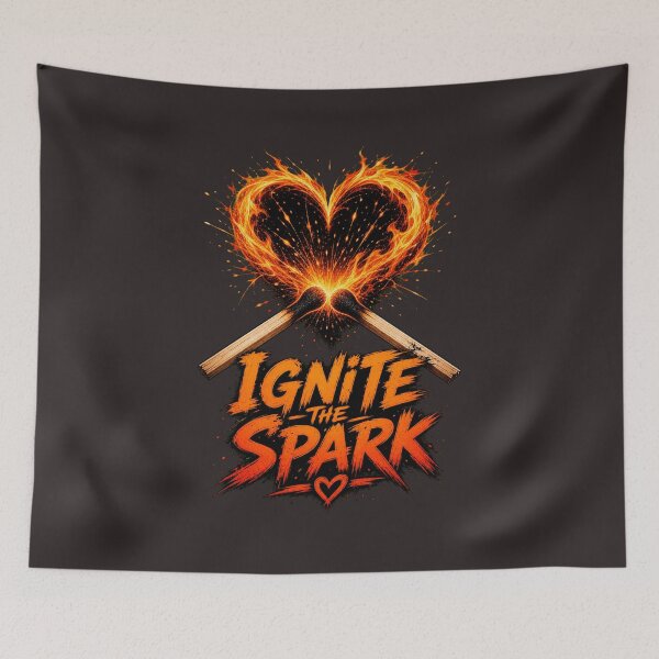 Item preview, Ignite The Spark Bold Edgy Romantic Design designed and sold by Aliplus+.