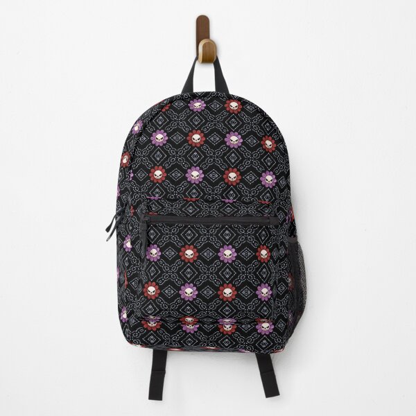 Item preview, Flower Skull Granny Square - Blue Stitching designed and sold by Moonlit Datura.