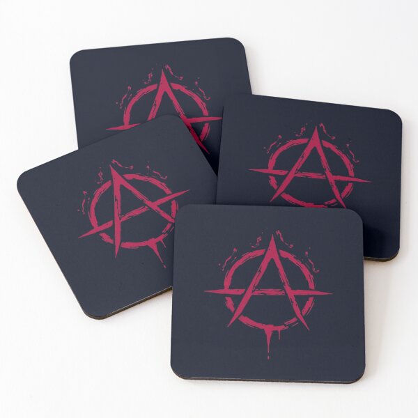Item preview, Distressed Red Anarchy Symbol Graphic designed and sold by ERODED SELF.