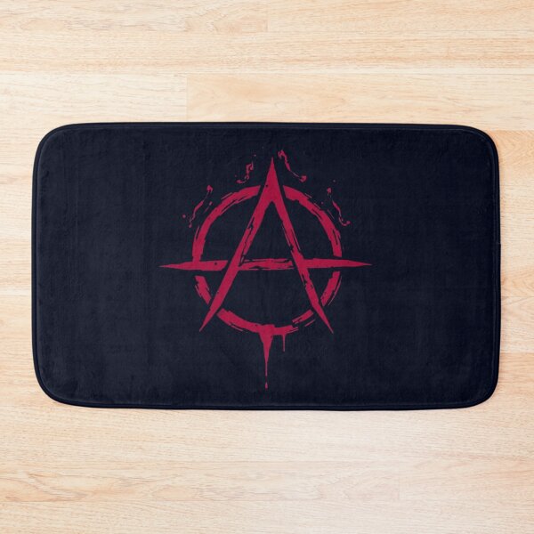 Item preview, Distressed Red Anarchy Symbol Graphic designed and sold by ERODED SELF.