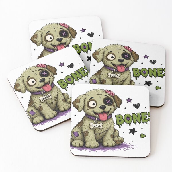 Item preview, Bones the Happy Zombie Puppy designed and sold by Kaideah.