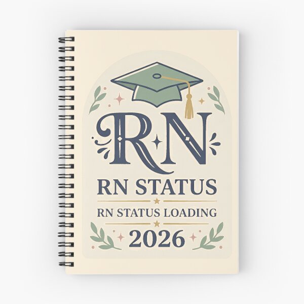 Item preview, RN Status Loading Class of 2026 Nursing Student Gift Design designed and sold by Dantin.