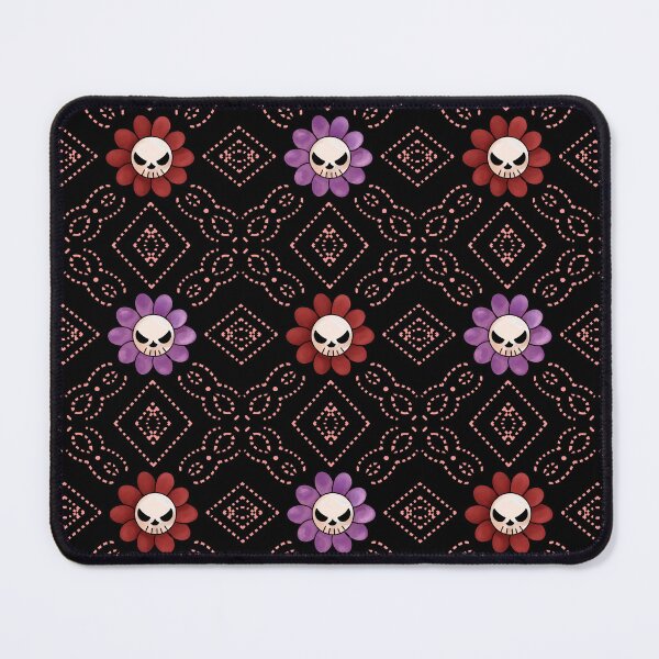 Item preview, Flower Skull Granny Square - Pink Stitching designed and sold by Moonlit Datura.