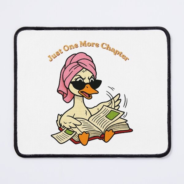 Item preview, Sassy Duck Reading - Just One More Chapter Retro Pop Art designed and sold by Alexacarmen.