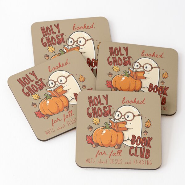 Item preview, Holy Ghost Book Club Nuts About Jesus and Books Love Fall Cute Ghost Reading Bookish designed and sold by Forevermore.