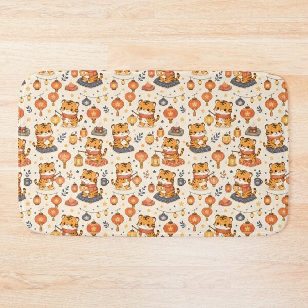 Item preview, Tiger Cozy Lantern Festival Pattern designed and sold by Soft Berry Studio.