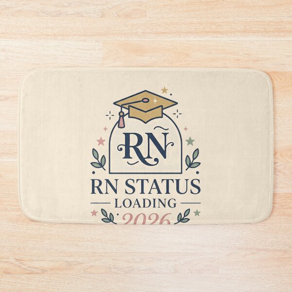 Item preview, RN Status Loading 2026 Celestial Future Nurse Gift Design designed and sold by Dantin.