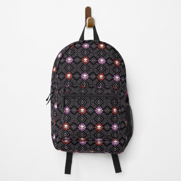 Item preview, Flower Skull Granny Square - Purple Stitching designed and sold by Moonlit Datura.