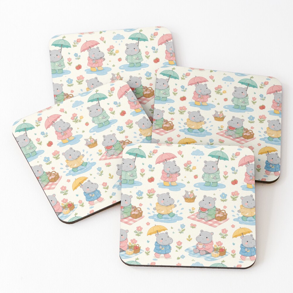 Item preview, Coasters (Set of 4) designed and sold by SoftBerryStudio.