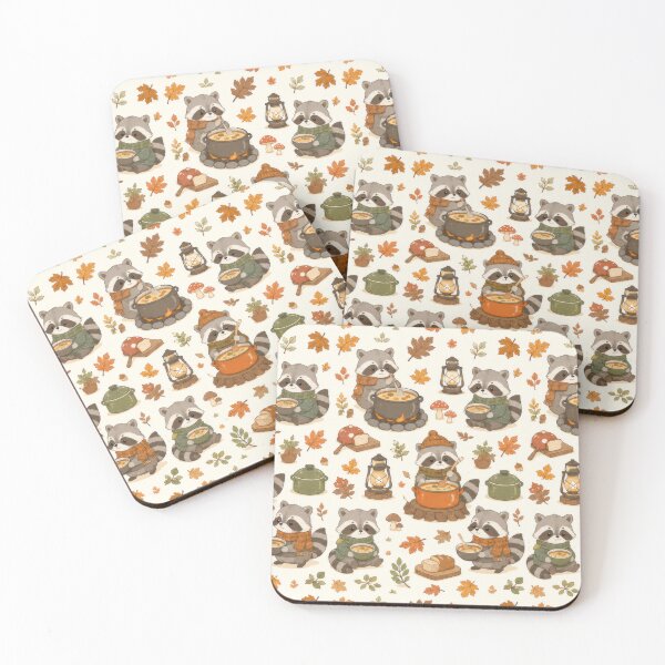 Item preview, Raccoon Autumn Forest Soup Pattern designed and sold by Soft Berry Studio.