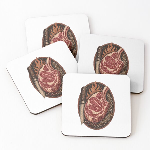 Item preview, Ribeye Steak – Vintage Barbecue and Grill Art designed and sold by AMICO77.
