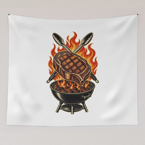 Item preview, Ribeye Steak – Vintage Barbecue and Grill Art designed and sold by AMICO77.