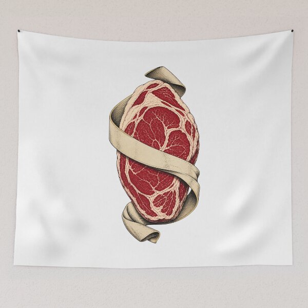 Item preview, Ribeye Steak – Vintage Barbecue and Grill Art designed and sold by AMICO77.