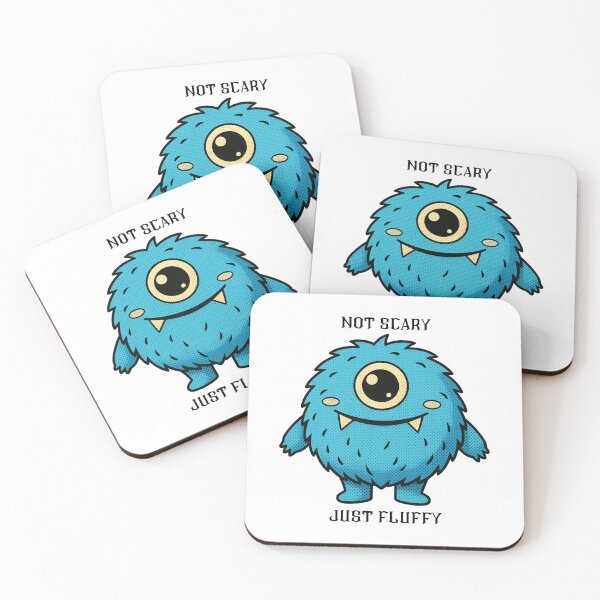 Item preview, Not Scary Just Fluffy Cute Monster - Retro Pop Art designed and sold by Alexacarmen.