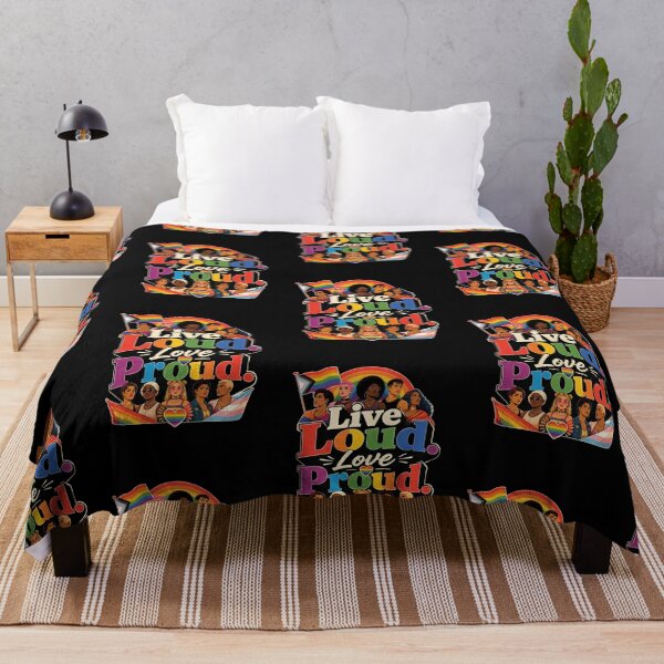 Item preview, Live Loud Love Proud LGBTQ Pride Community 2 designed and sold by BluePrint Vibe.