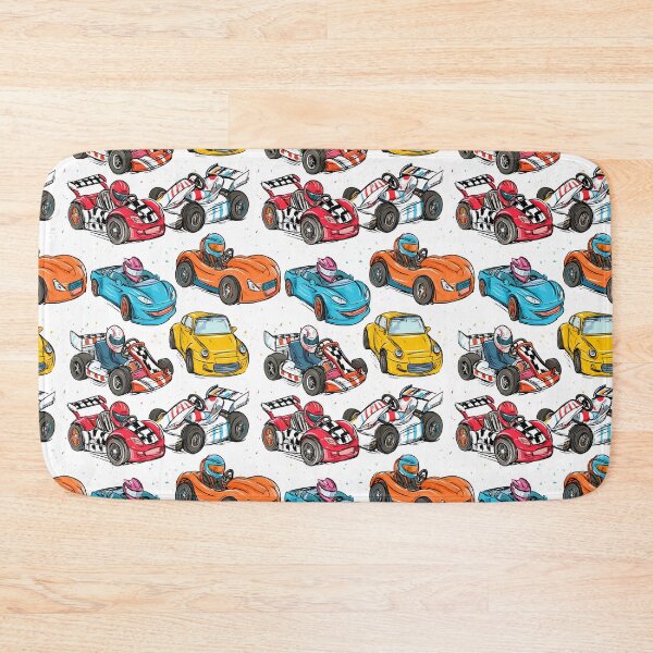 Item preview, Super Speed Race Cars Print Pattern designed and sold by RichardRags.