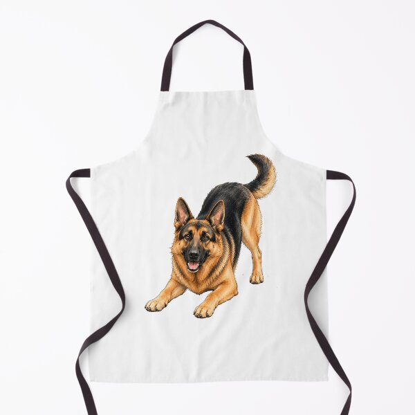 Item preview, Playful German Shepherd | Dog Watercolor Gift designed and sold by PAPIRO SIGLO XXI.