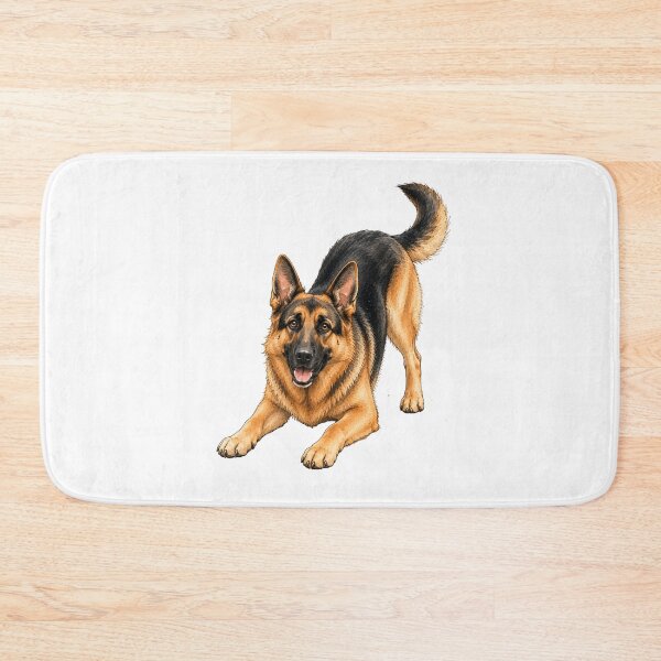 Item preview, Playful German Shepherd | Dog Watercolor Gift designed and sold by PAPIRO SIGLO XXI.